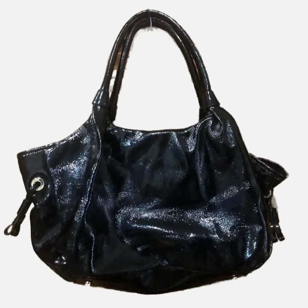 Kate Spade New York Vintage Black Patent Leather Shoulder Bag